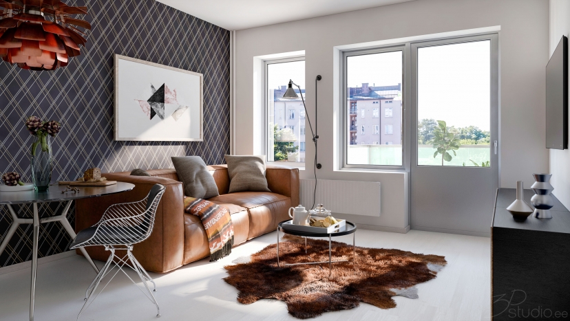 3D visualiseerimine, kinnisvara, pildid, render